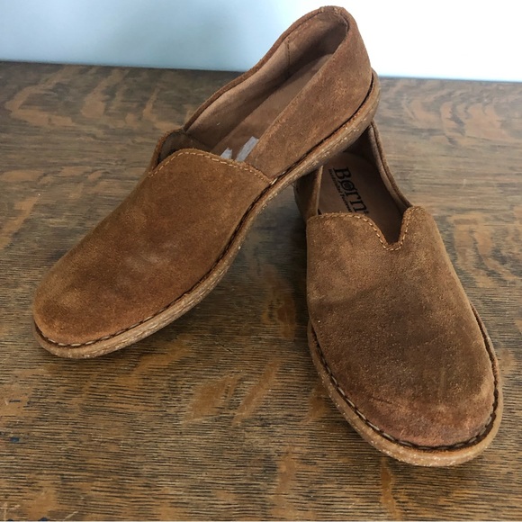 New Born Teresa Rust Distressed Leather Slip On Comfort Loafer Shoes - Picture 2 of 13